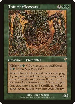 Thicket Elemental card from Invasion