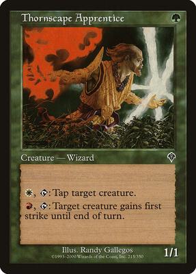 Thornscape Apprentice card from Invasion