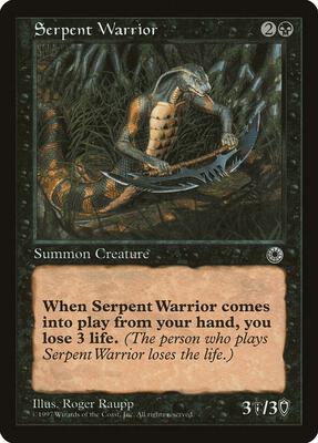 Serpent Warrior card from Portal