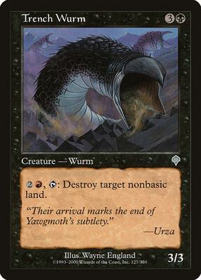 Trench Wurm card from Invasion