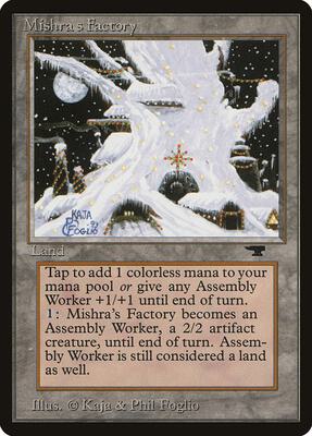Mishra's Factory (Winter) card from Antiquities