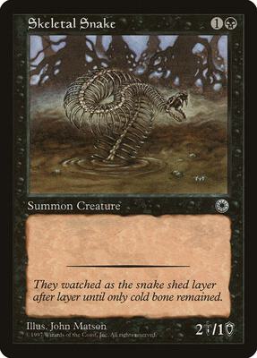 Skeletal Snake card from Portal