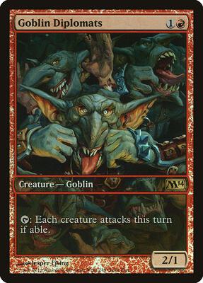 Goblin Diplomats card from Game Day & Store Championship Promos