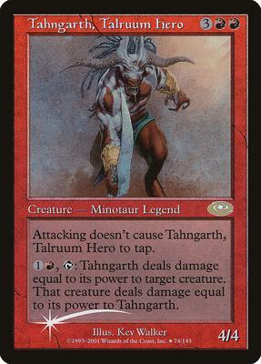 Tahngarth, Talruum Hero (Alt. Art Foil) card from Planeshift