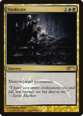 Vindicate (2013) card from Judge Promos
