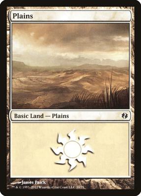 Plains (39) card from Duel Decks: Venser vs. Koth