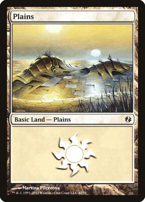 Plains (40) card from Duel Decks: Venser vs. Koth