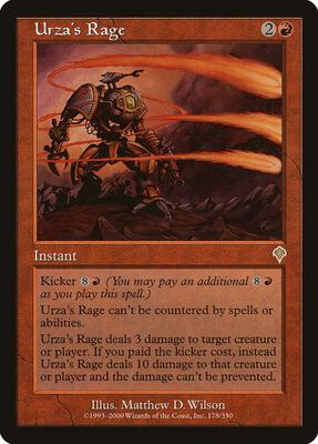 Urza's Rage card from Invasion