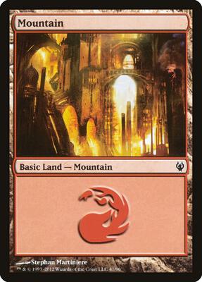 Mountain (41) card from Duel Decks: Izzet vs. Golgari