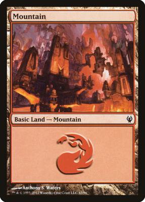 Mountain (43) card from Duel Decks: Izzet vs. Golgari