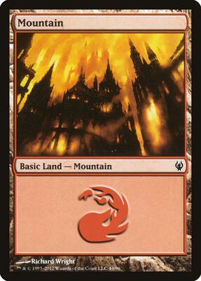 Mountain (44) card from Duel Decks: Izzet vs. Golgari