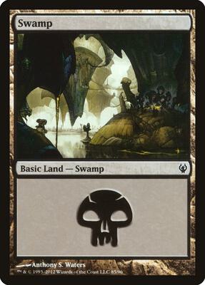 Swamp (85) card from Duel Decks: Izzet vs. Golgari