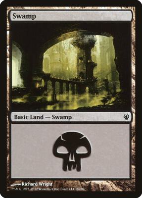 Swamp (86) card from Duel Decks: Izzet vs. Golgari
