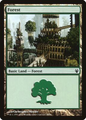 Forest (88) card from Duel Decks: Izzet vs. Golgari