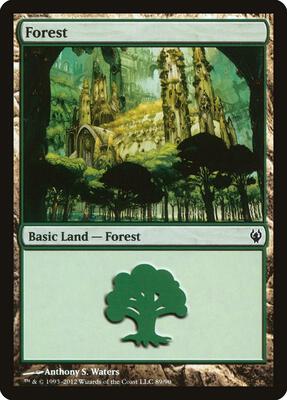 Forest (89) card from Duel Decks: Izzet vs. Golgari