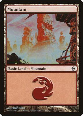 Mountain (31) card from Premium Deck Series: Fire and Lightning