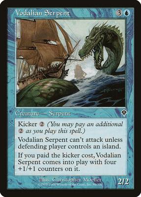 Vodalian Serpent card from Invasion
