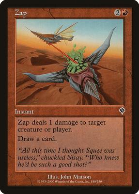 Zap card from Invasion