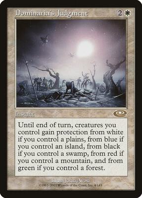 Dominaria's Judgment card from Planeshift