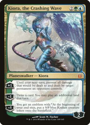 Kiora, the Crashing Wave card from Born of the Gods