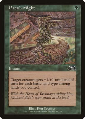 Gaea's Might card from Planeshift