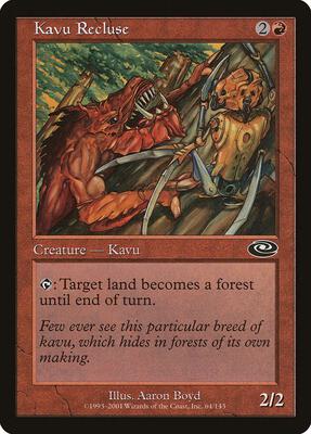 Kavu Recluse card from Planeshift
