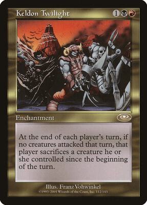 Keldon Twilight card from Planeshift