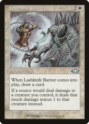 Lashknife Barrier card from Planeshift