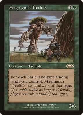 Magnigoth Treefolk card from Planeshift