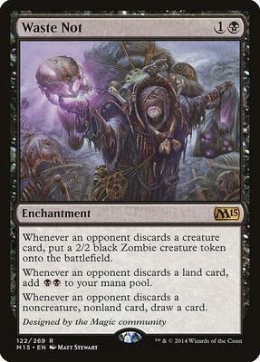 Waste Not card from Magic 2015 (M15)
