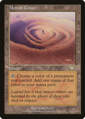 Meteor Crater card from Planeshift