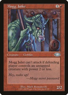 Mogg Jailer card from Planeshift