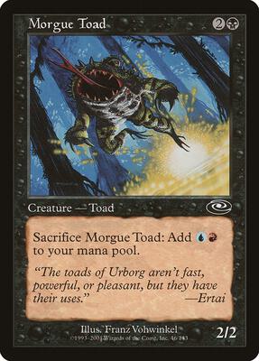 Morgue Toad card from Planeshift
