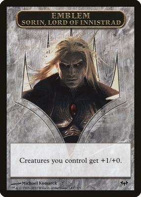 Emblem - Sorin, Lord of Innistrad card from Dark Ascension