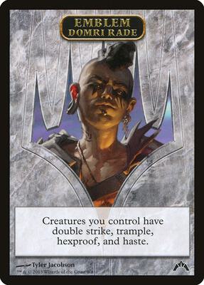 Emblem - Domri Rade card from Gatecrash