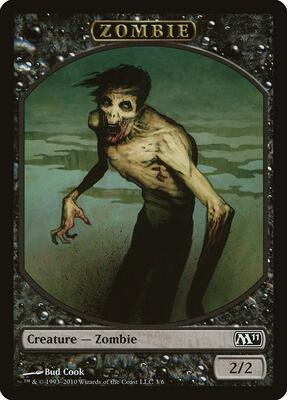 Zombie Token card from Magic 2011 (M11)