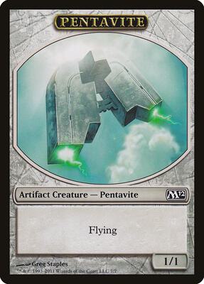 Pentavite Token card from Magic 2012 (M12)