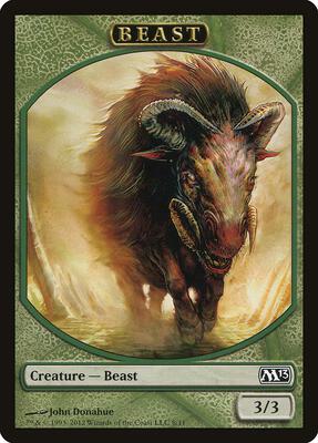 Beast Token card from Magic 2013 (M13)