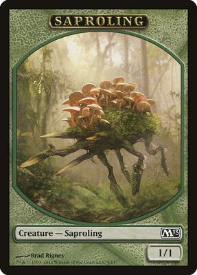 Saproling Token card from Magic 2013 (M13)