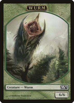 Wurm Token card from Magic 2013 (M13)