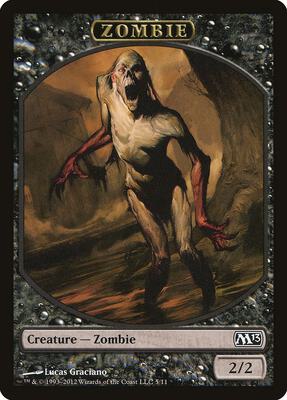 Zombie Token card from Magic 2013 (M13)