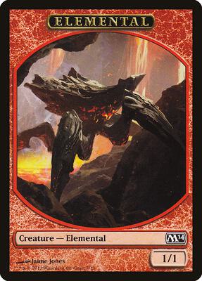 Elemental Token (7) card from Magic 2014 (M14)
