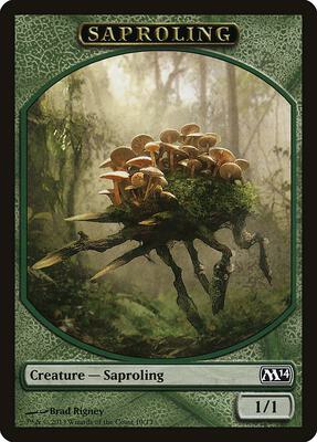 Saproling Token card from Magic 2014 (M14)