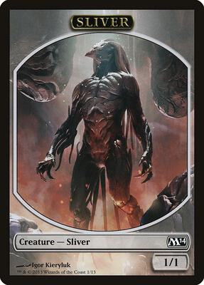 Sliver Token card from Magic 2014 (M14)