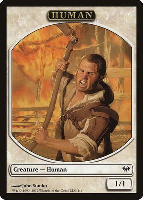 Human Token card from Dark Ascension