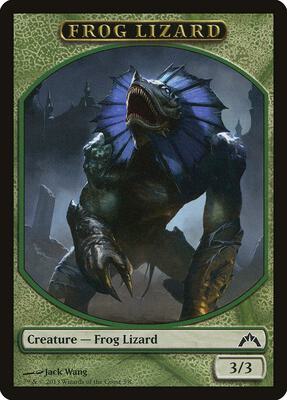 Frog Lizard Token card from Gatecrash