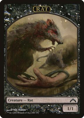 Rat Token card from Gatecrash