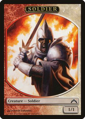 Soldier Token card from Gatecrash