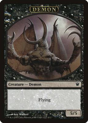 Demon Token card from Innistrad