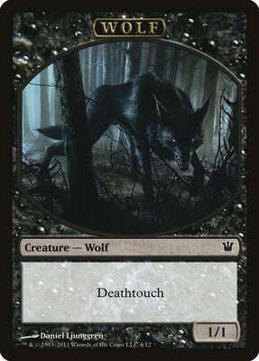Wolf Token (6) card from Innistrad